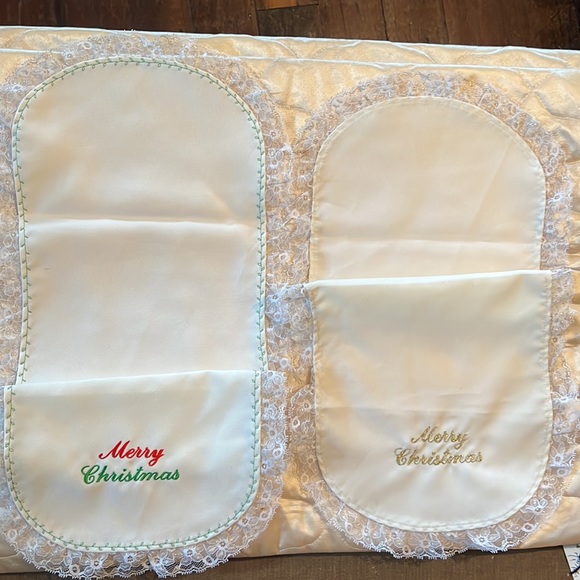 Pair Handmade Christmas Decor Table Runners